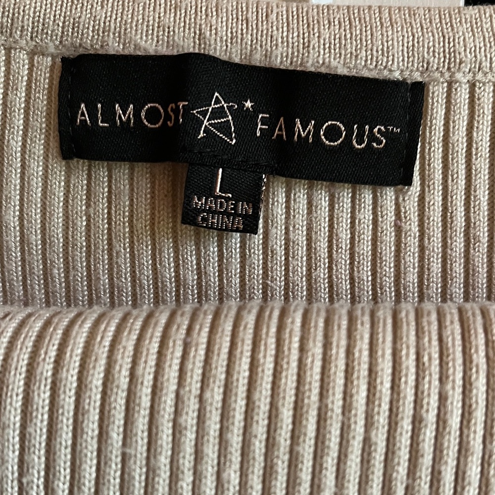Cream Ribbed Leggings Set - Picture 4 of 14
